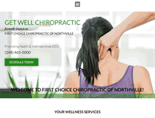 Tablet Screenshot of getwellnorthville.com